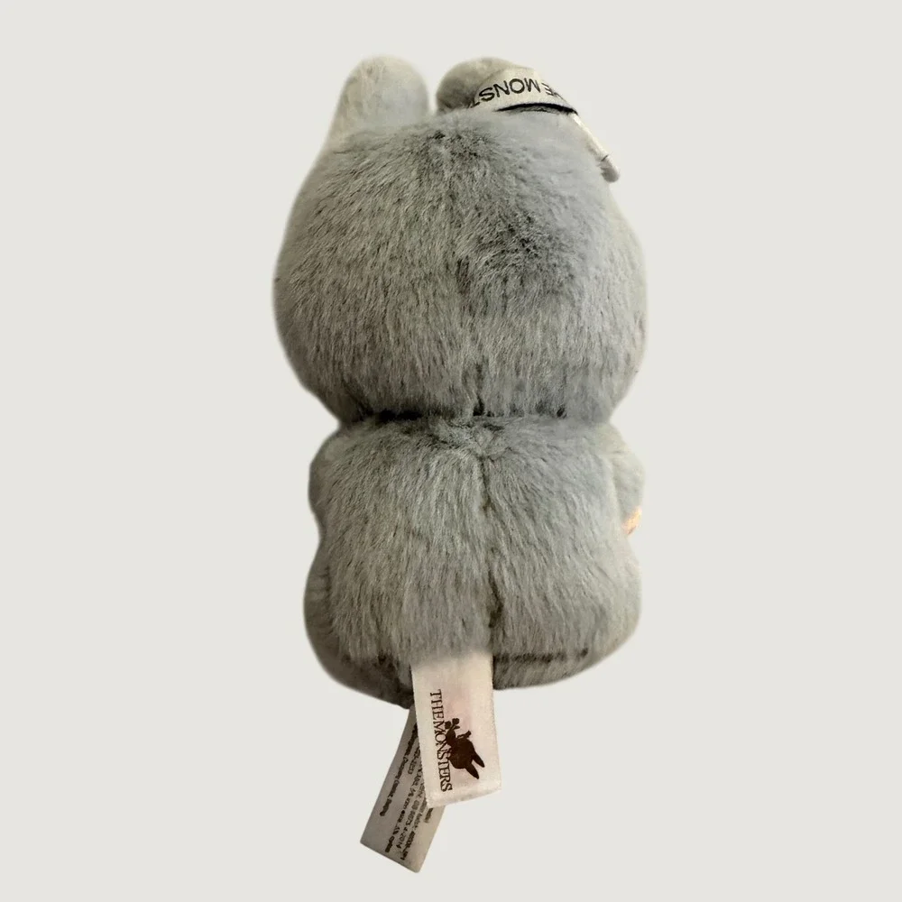 Pop Mart Labubu The Monsters Plush Vinyl Figure Grey Bunny Suit Small Toy Kasing
